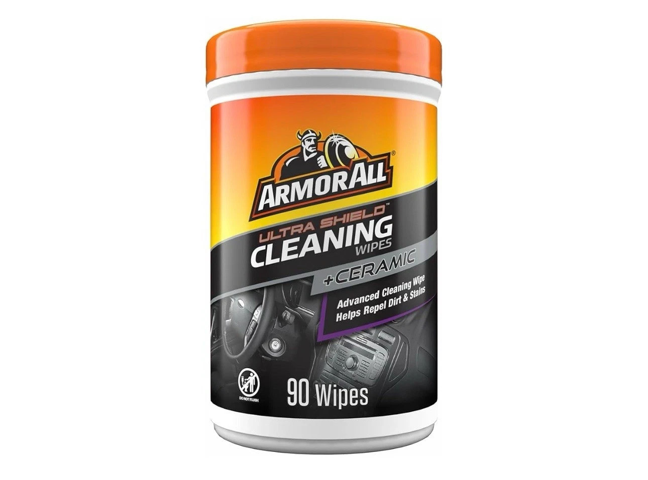 Armor All Car Cleaning Wipes, Wipes for Car Interior and Car Exterior, 90 Wipes