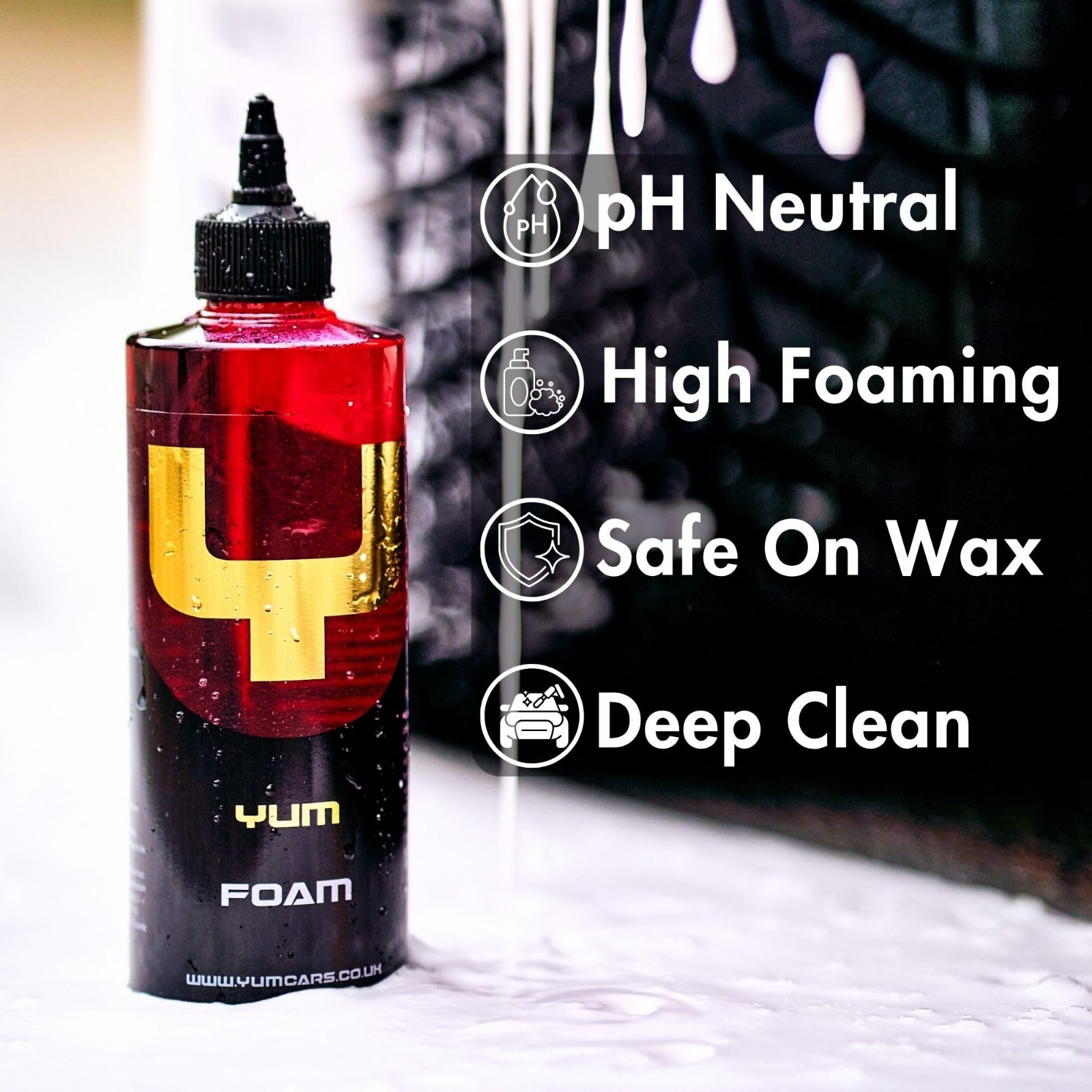 High-Foaming pH Neutral Snow Foam – Touchless Pre-Wash Soap for All Surfaces 500