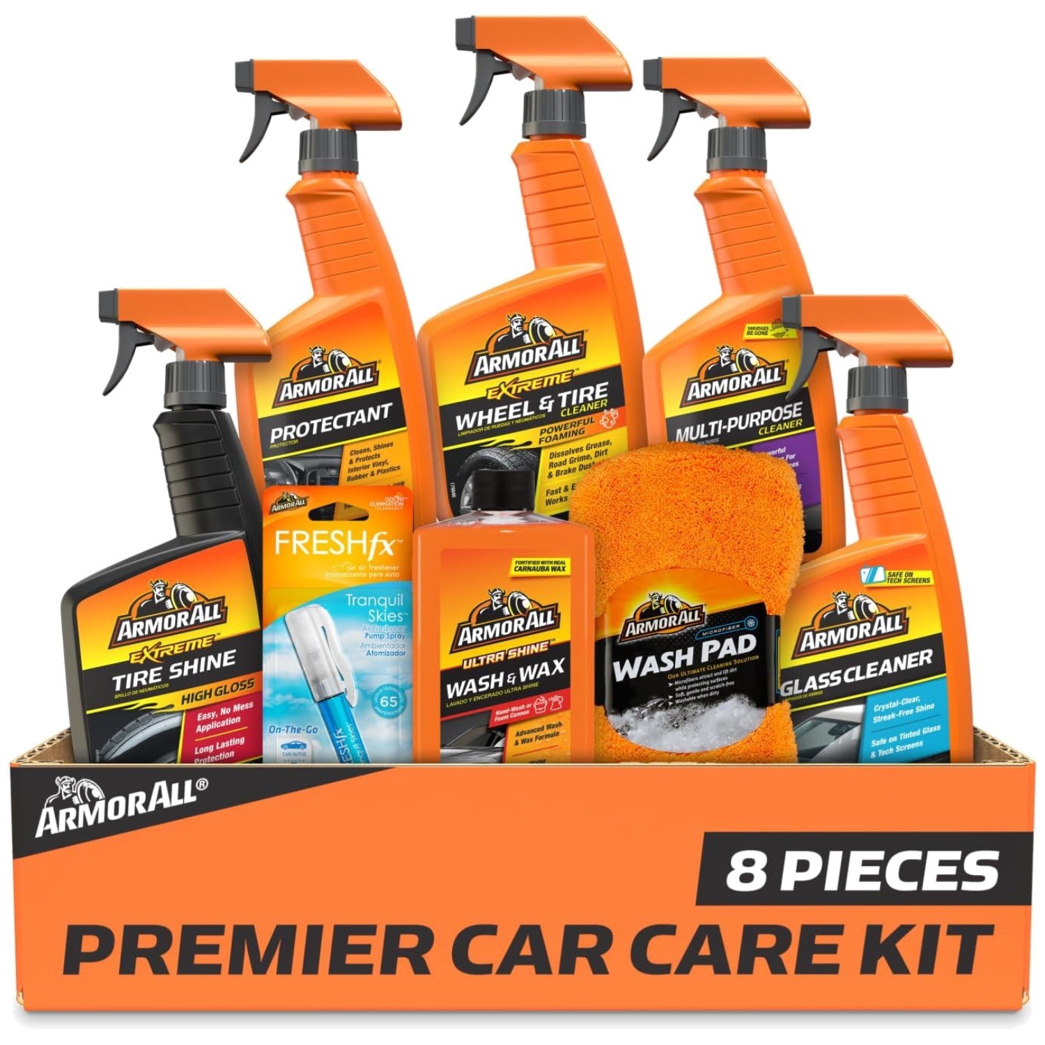 Complete Car Care Kit – 8 Pieces