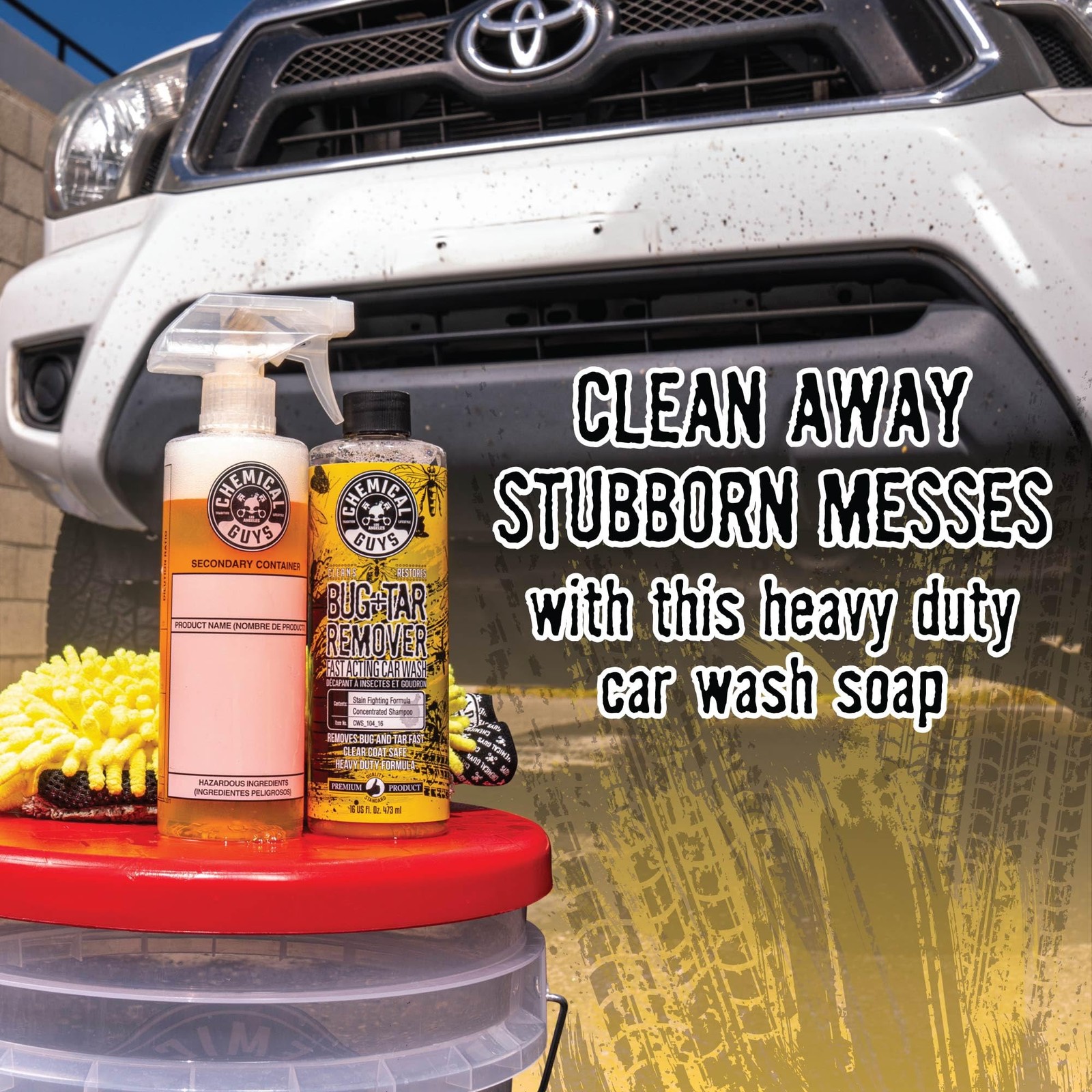 Bug & Tar Wash Heavy Duty Remover 64 oz Orange CWS_104_64SW Chemical Guys Grime