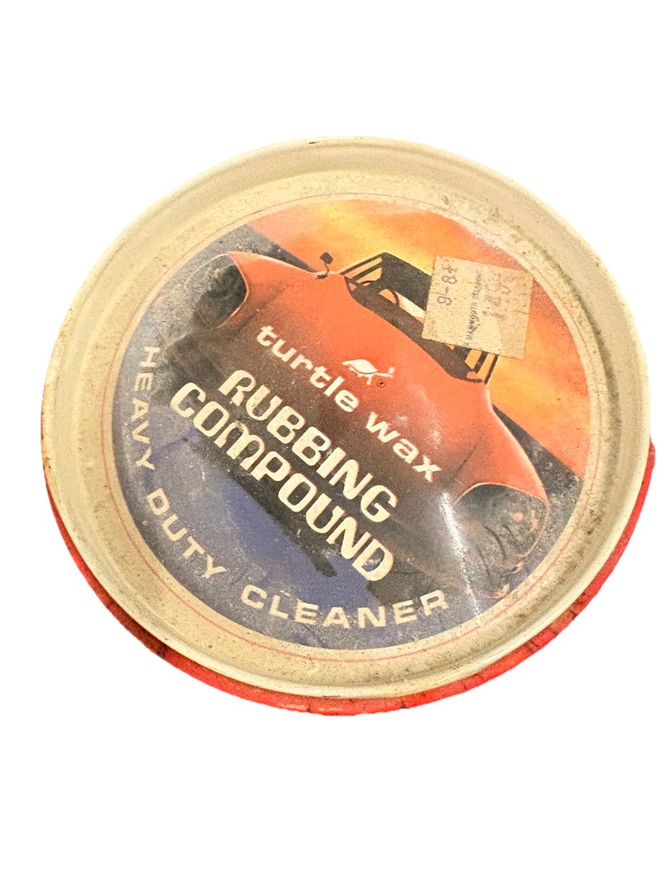 TURTLE WAX Heavy Duty Rubbing Compound Cleaner 1979 Original Can T230