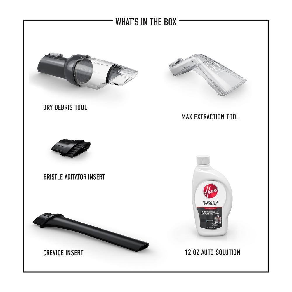 Hoover 5-Piece Car Cleaning Tool Kit AH84000 Compatible W Carpet & Spot Cleaners