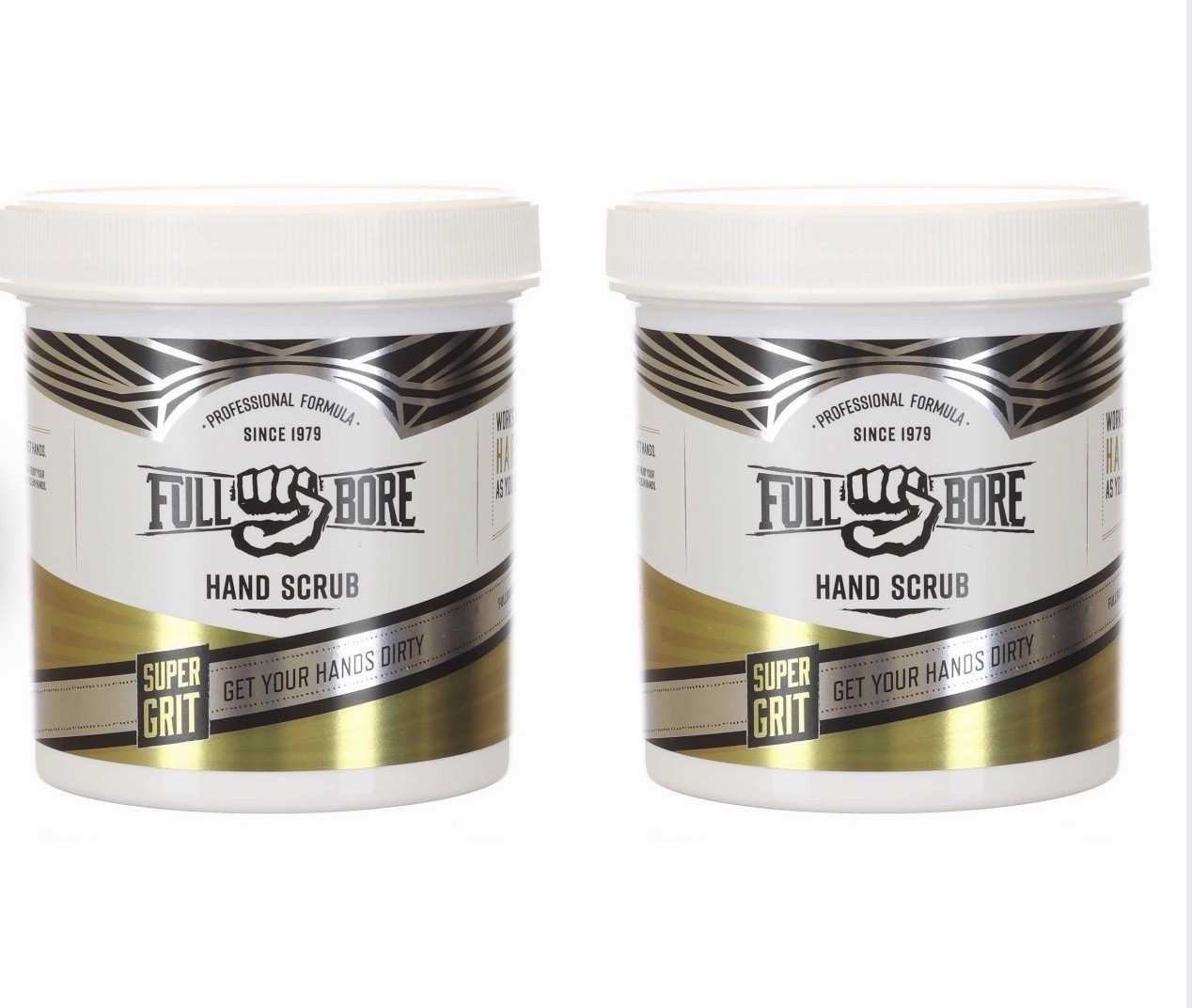 2 X Full Bore Super Grit 16oz gritty scrub Grease grime oils poison ivy paint !!