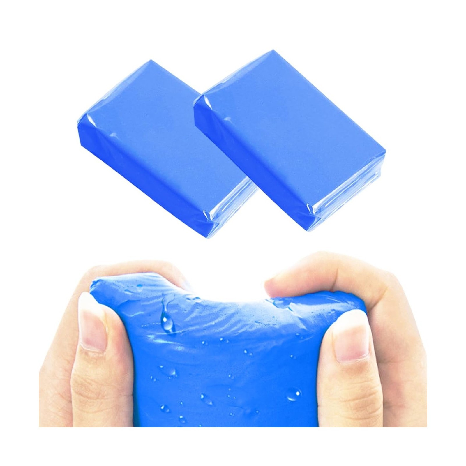 2 PCS Blue Car Clay Bar 100 g Auto Detailing Magic Clay Bars for Car Washing