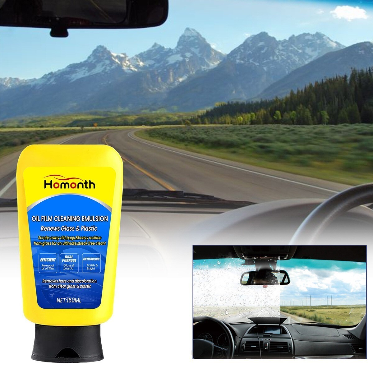 Oil Film Cleaning Emulsion Oil Film Emulsion Glass Cleaner Car Glass Cleaner US