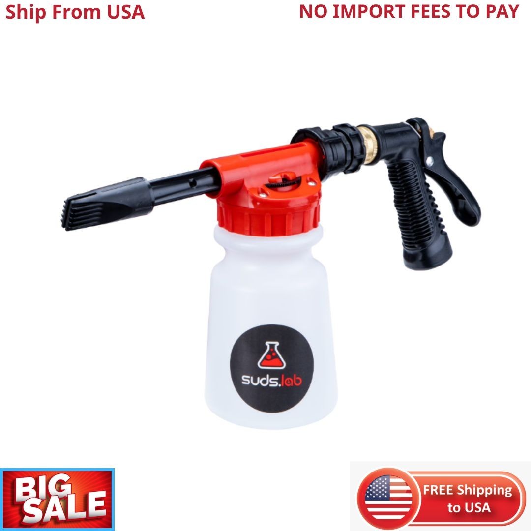 SudsLab F3 Professional Foam Gun – Ultimate Cleaning Solution for Home and Car