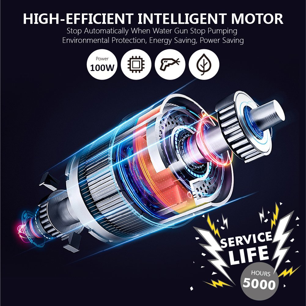 12V High Pressure Self-Priming Electric Car Portable Wash Washer Kit Water Pump