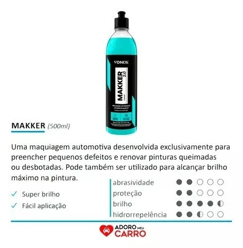 Vonixx Makker Automotive Makeup 500ml – Hide Scratches & High Gloss Paint Finish