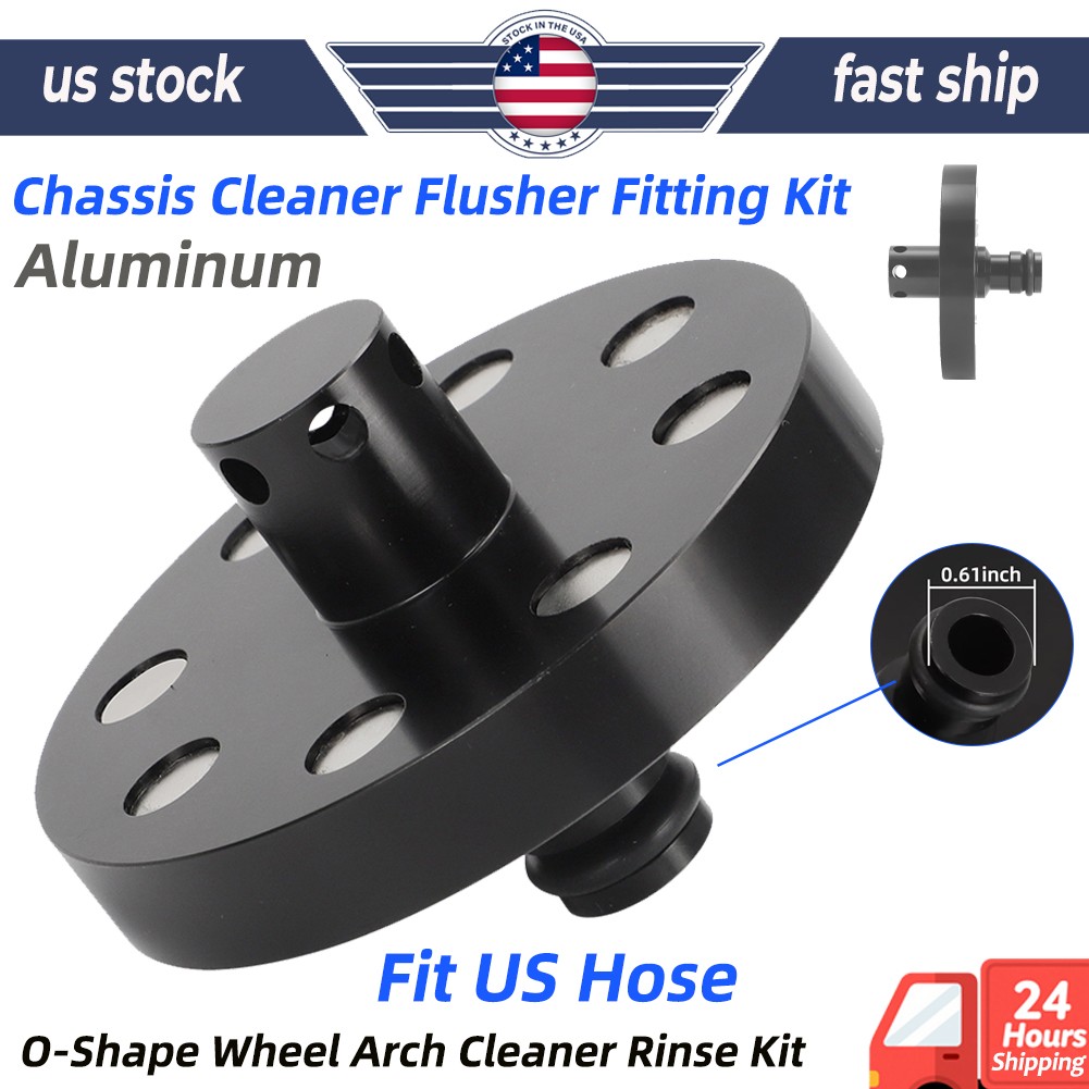 Aluminum Chassis Cleaner Flusher Standard Hose Fitting Kit w/ O-ring Fit US Hose
