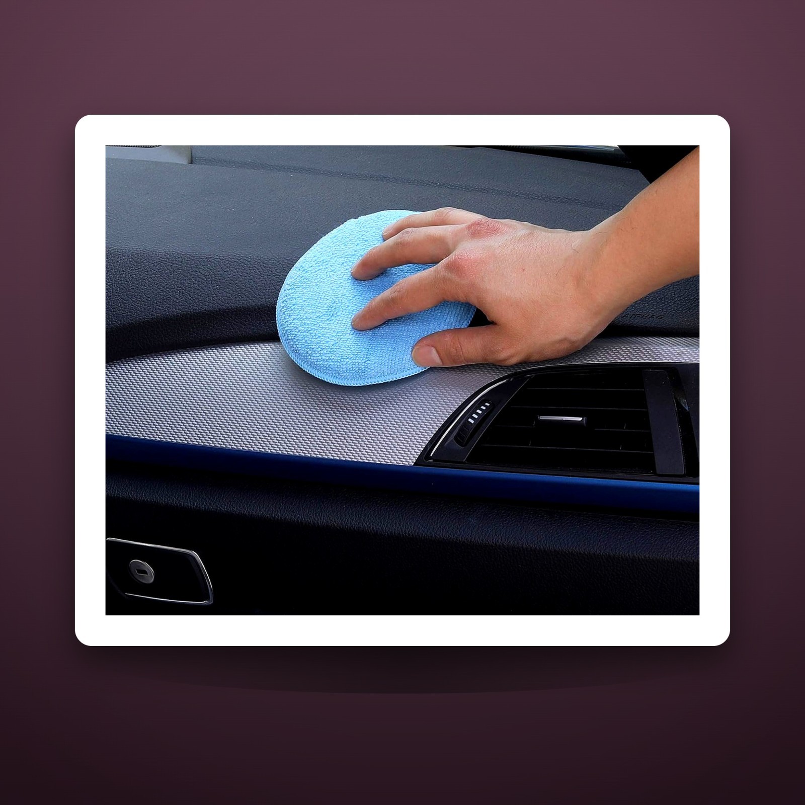 Car Wash Sponge Wax Microfiber Applicator Pads, 12-Pack