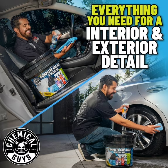 12 PCS Premium Complete Wash & Detail Kit-Vehicle in just a few fast, Easy steps