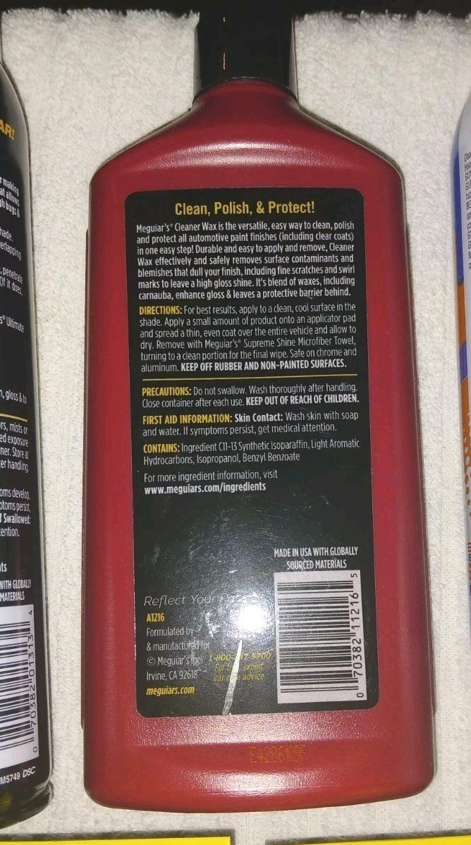 💥SAVE $💥Car Care Kit Clean & Wax MEGUIARS✨️ RAIN-X ✨️ GUNK engine degreaser💥