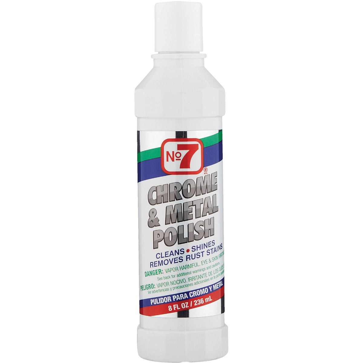 NO. 7, 8 Oz. Liquid Metal and Chrome Polish 10120