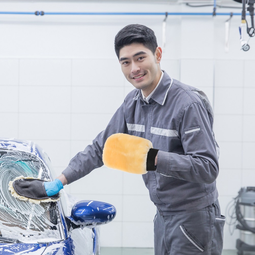 Microfiber Car Wash Glove Mitt Waterproof Washing Gloves Accessories