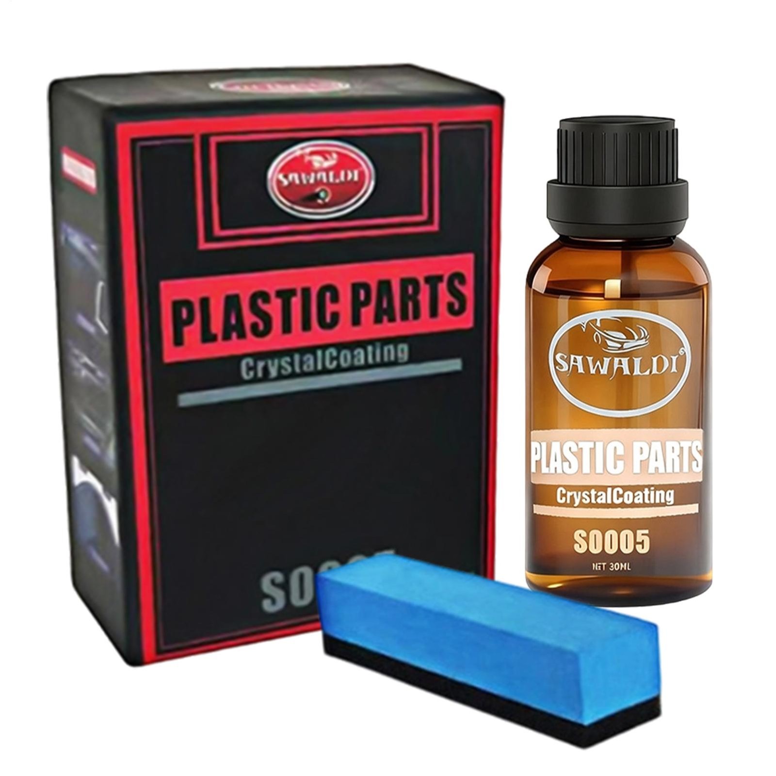 1 Set Crystal Coating For Car Plastic Parts, Nano Coating Agent,DIY Restorer