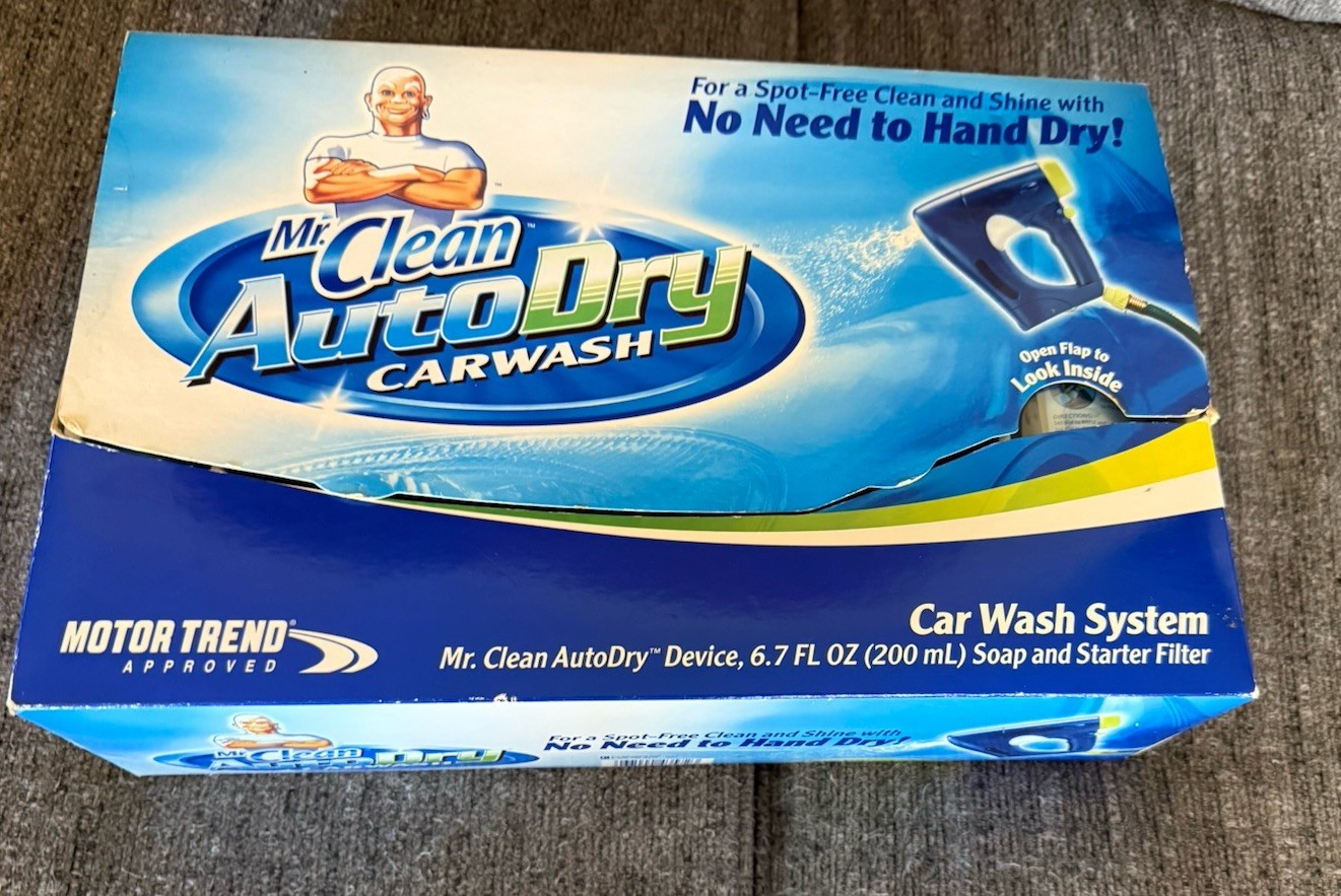 Mr Clean Auto Dry Car Wash Spray System w/ Soap Starter Filter Touchless Kit New