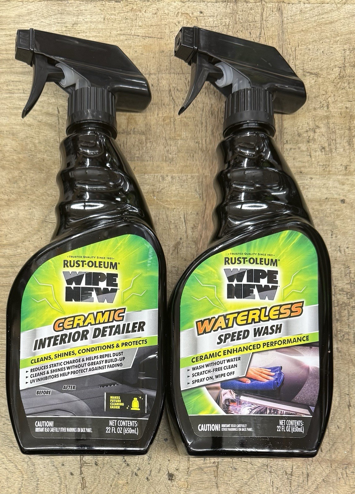Rust-Oleum Ceramic Interior Detailer And Waterless Speed Wash 22 oz Free Shippin