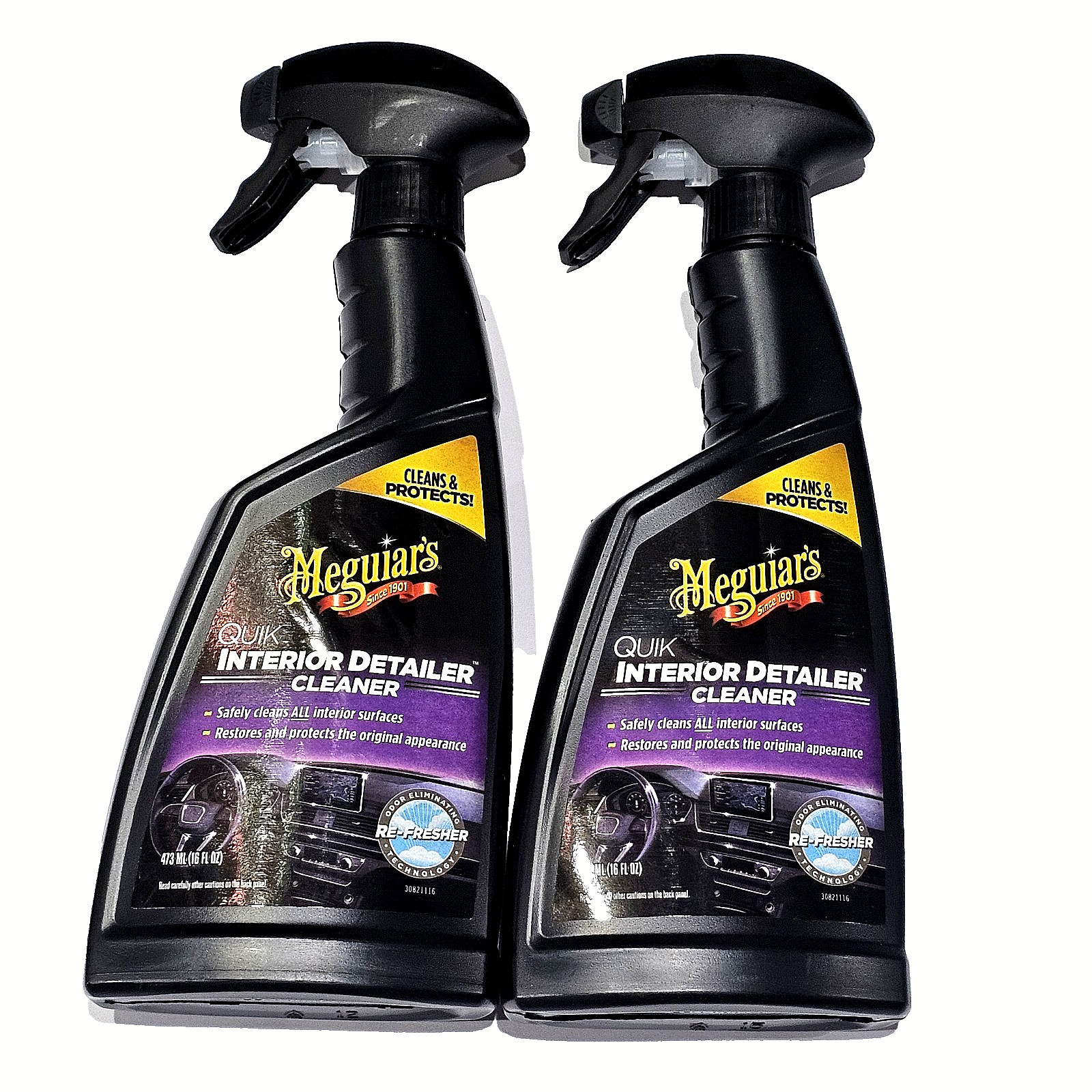 2 Pack Meguiar’s Quick Interior Detailer Cleaner Cleans & Protects 16oz