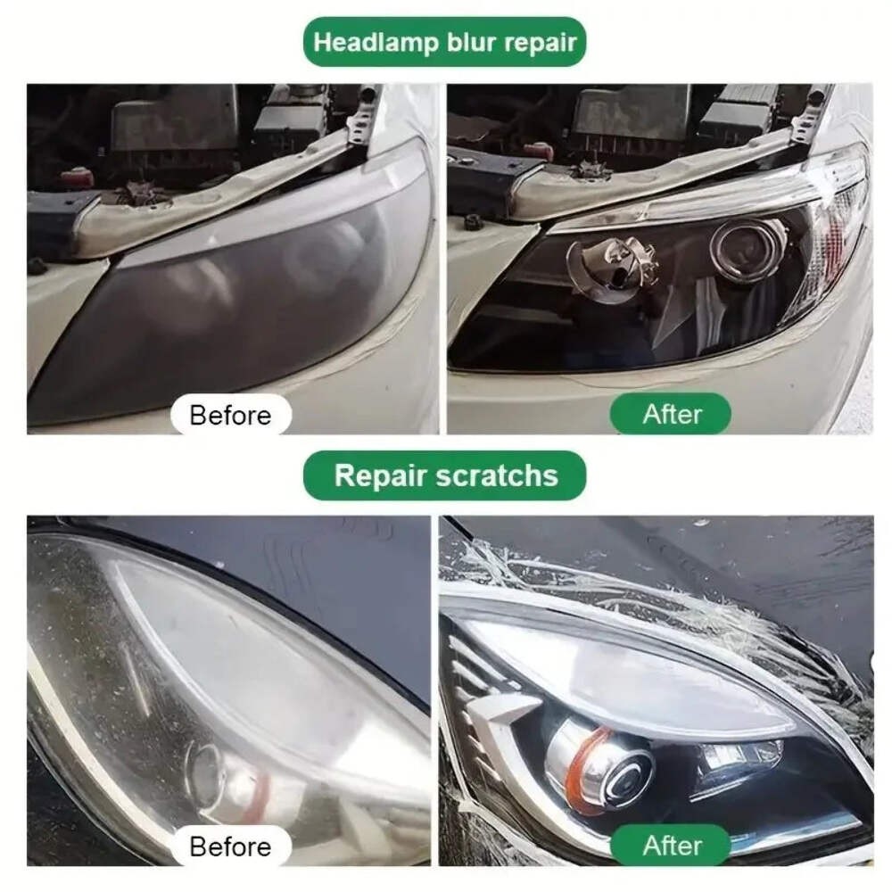 Professional Car Headlight Restoration Yellowing Oxidation Fogging Removes SUV