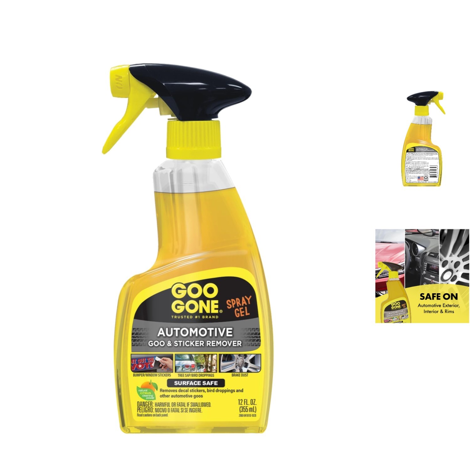 Powerful Automotive Spray Gel – 12 Fl Oz for Easy Removal of Decals & Messes