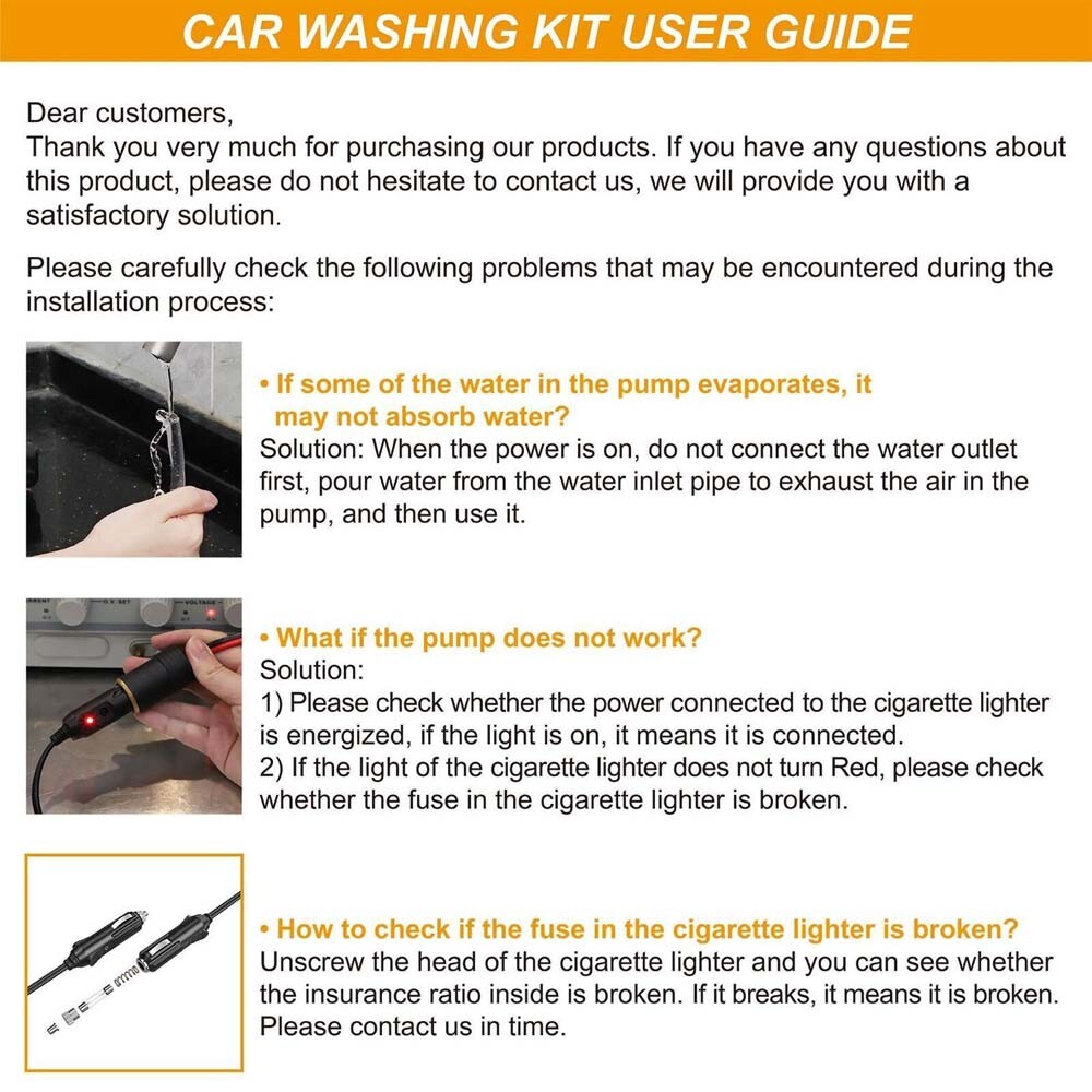 DC 12V Spray Gun 160PSI Electric Electric Car Auto Cleaner Washer Kit Water Pump