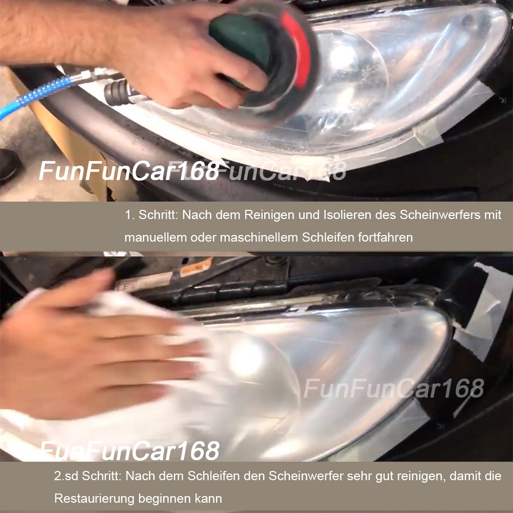 Car Headlight Restoration Kit Chemical Polishing Liquid Headlight Repair Kit