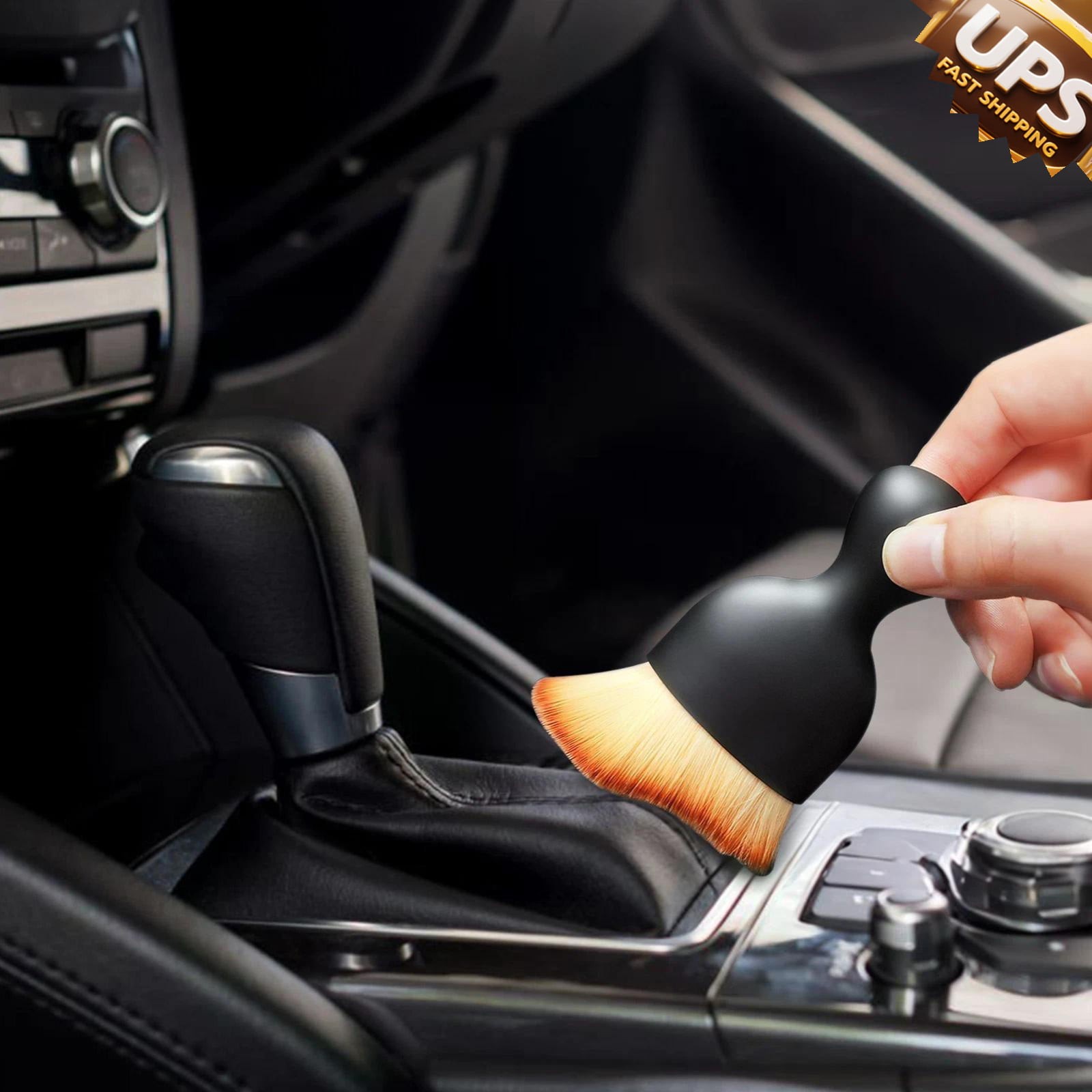 Car Dashboard Cleaning Tool Soft Brush Console Display AC Vent Gap Dust Remover