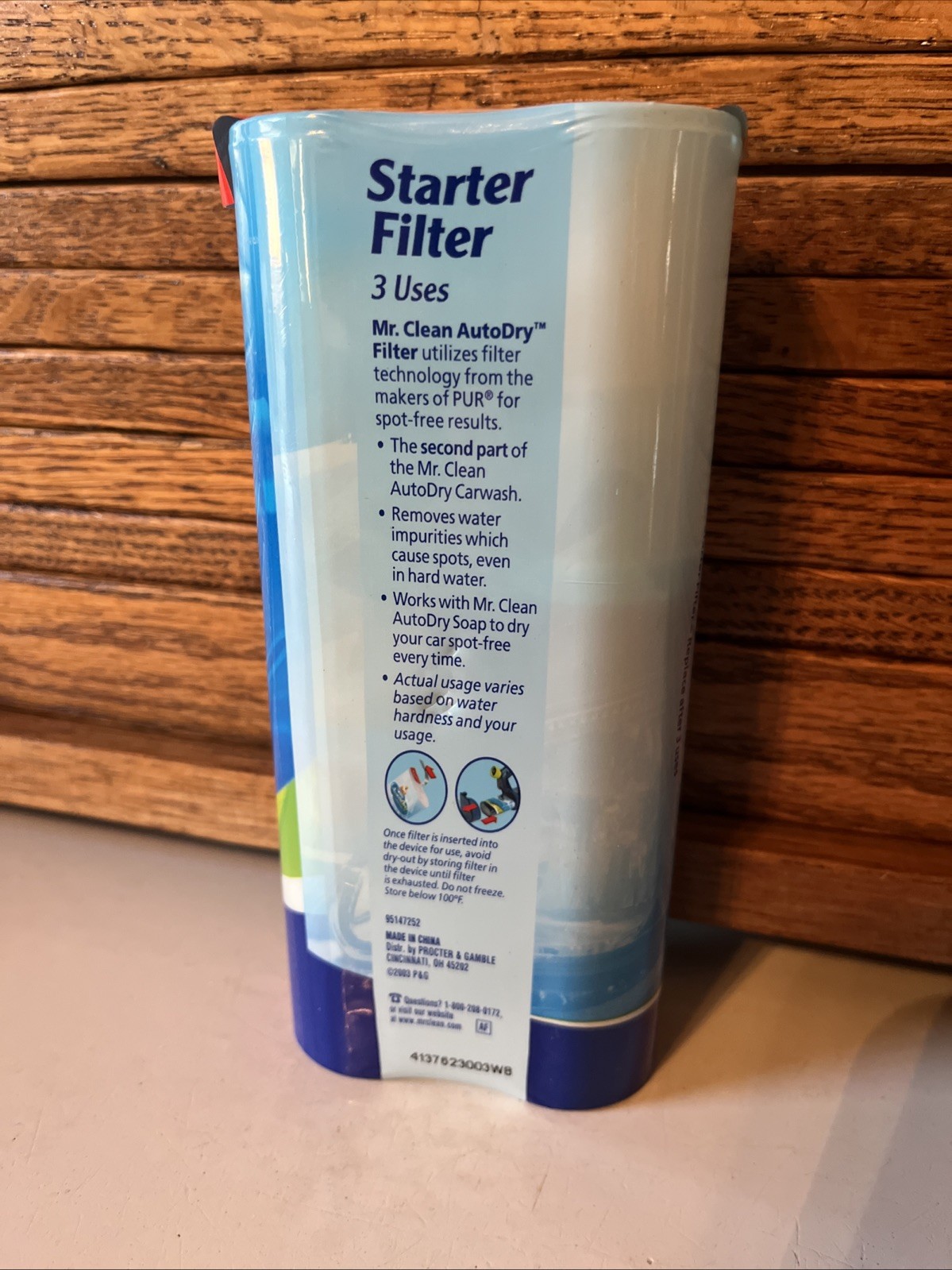 Mr. Clean Auto Dry Car Wash Starter Filter 3 Uses Disposable New Sealed