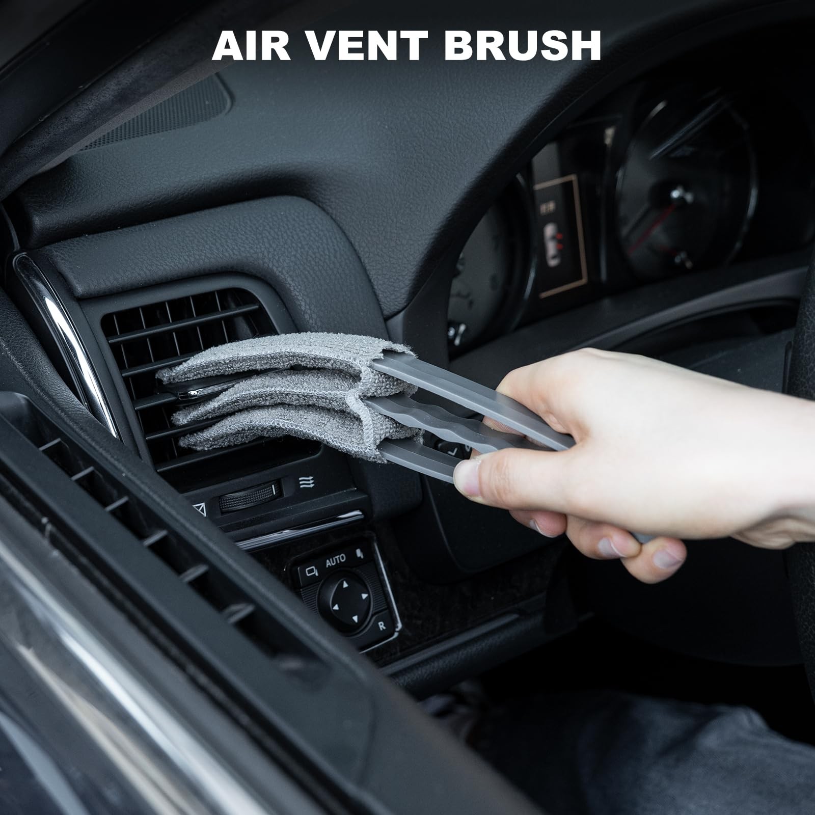 THINKWORK Car Interior Detailing Kit, Microfiber Duster with Cleaning Gel
