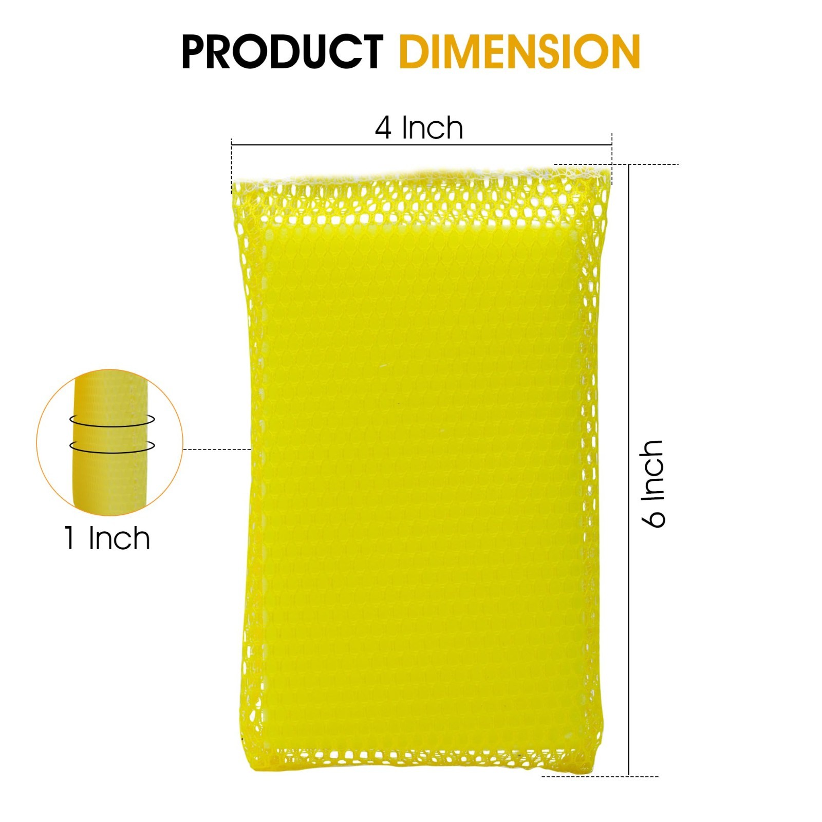 Ultra-Efficient Bug Cleaning Sponges 6-Pack | Durable, Multi-Surface, Eco-Friend