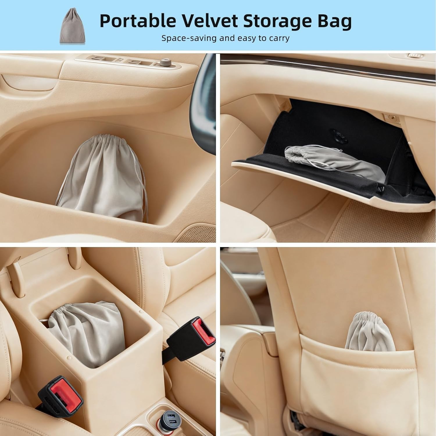 9-Piece Car Interior Detailing Kit with Brushes, Gel & Microfiber Towel