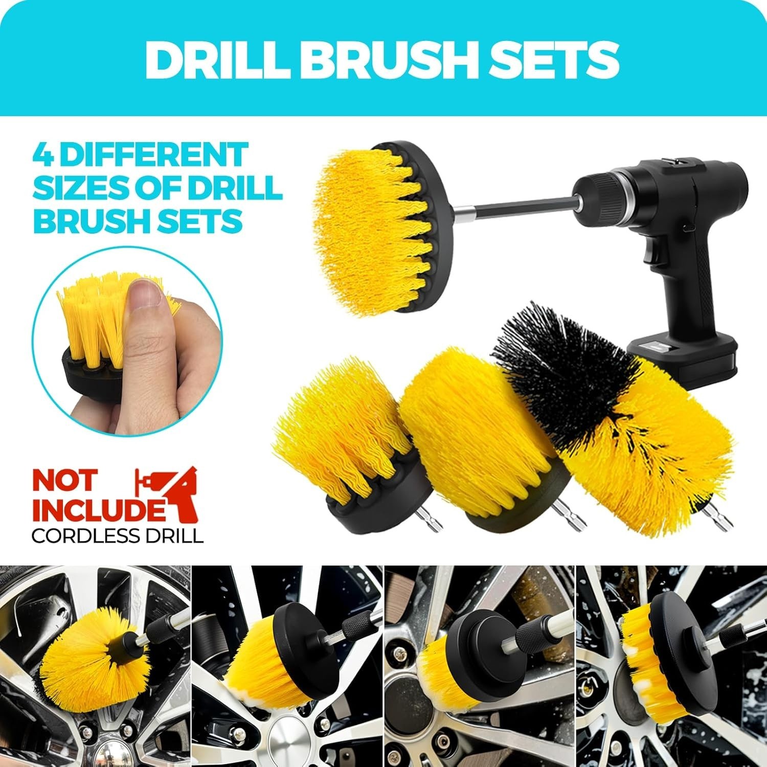 Car Detailing Kit Car Cleaning Tools Set Exterior Interior Wheels 30pcs