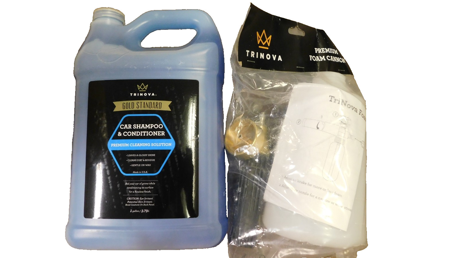 TriNova Foam Cannon & Gallon Car Shampoo & Cleaner-See Note