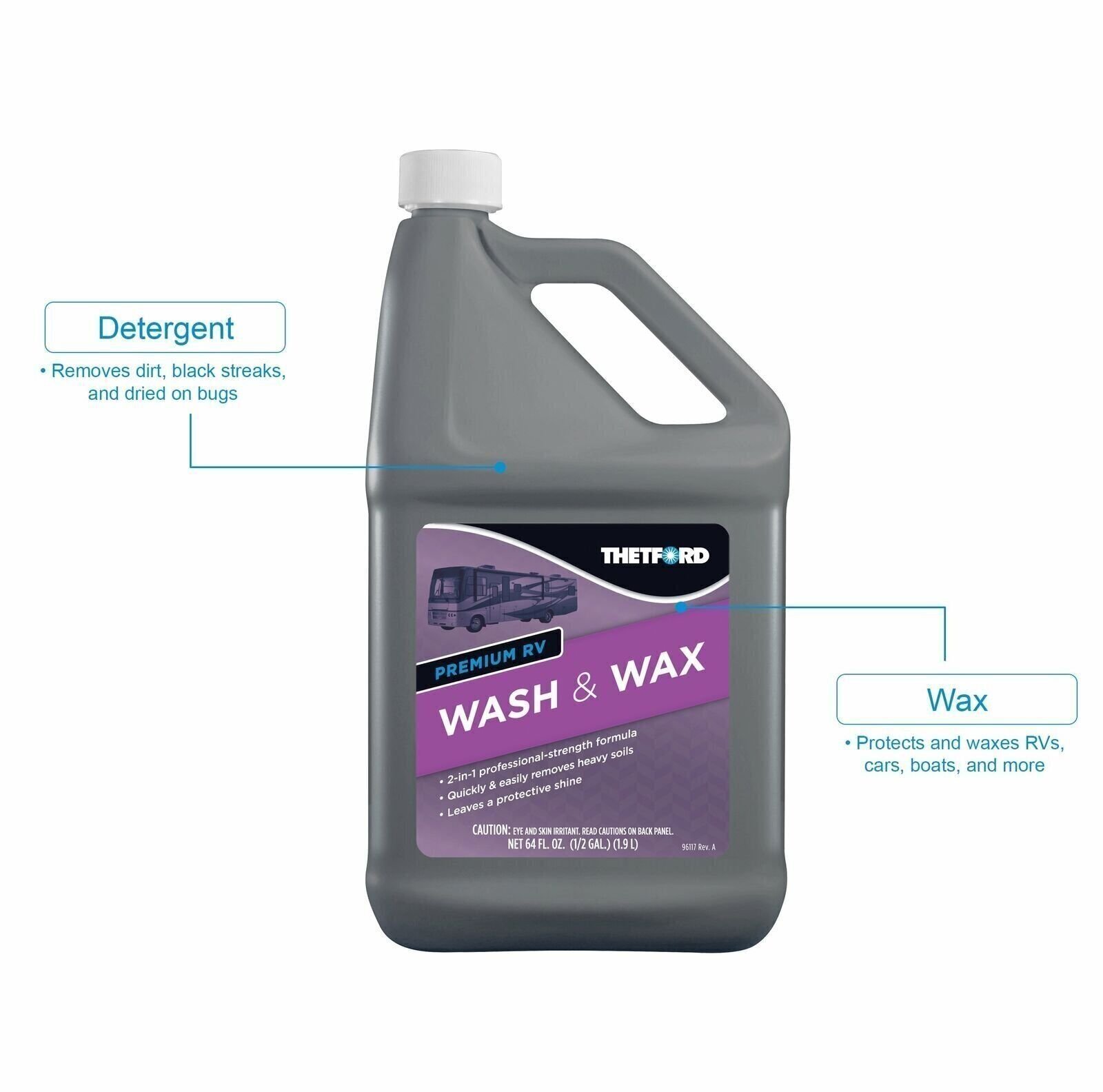 Premium RV Wash and Wax, Detergent and Wax for RVs / Boats / Trucks / Cars – …