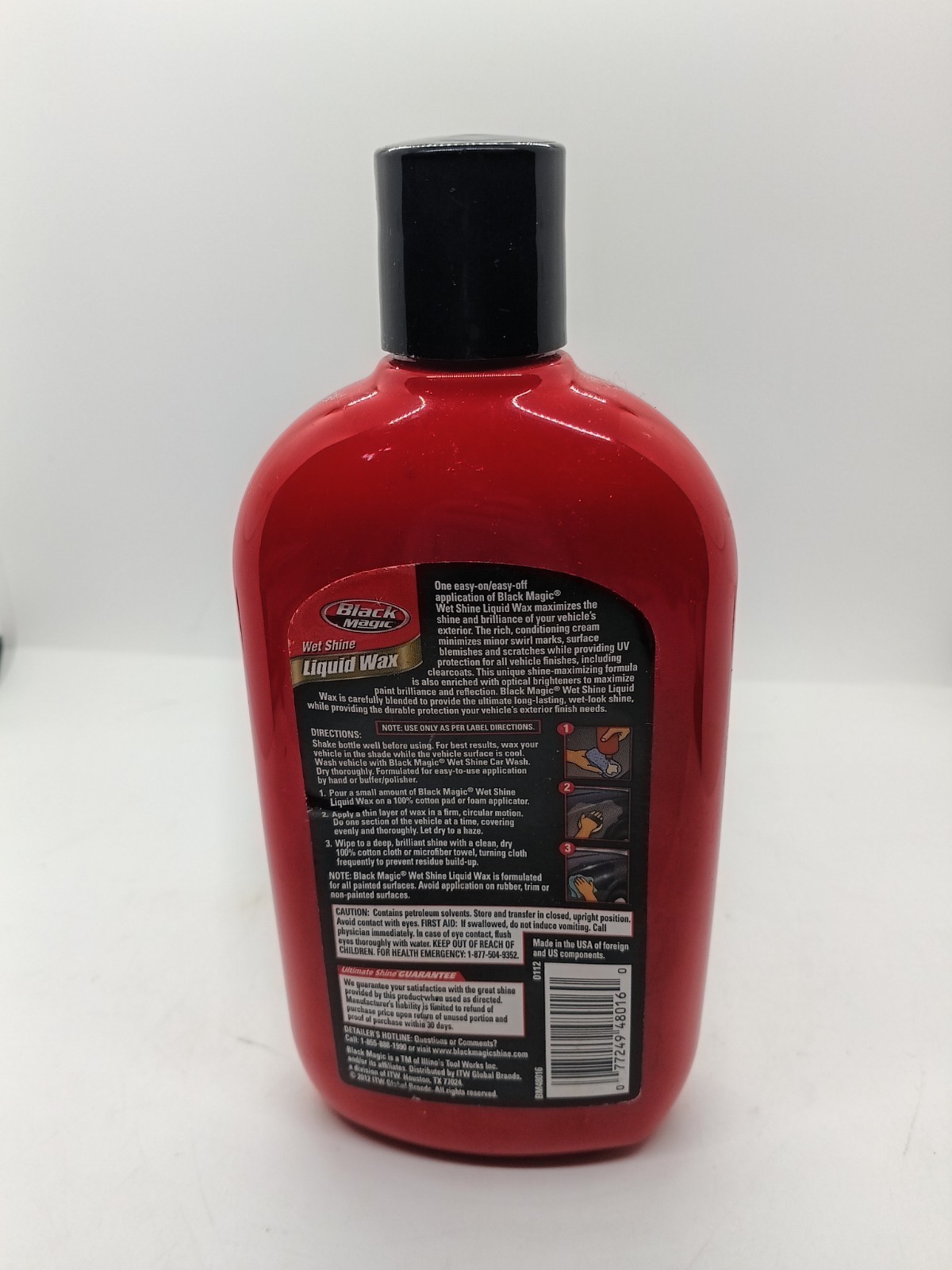 1 VTG BLACK MAGIC Wet Shine Liquid Car Wax 16 oz Discontinued OLD STOCK 2012 New