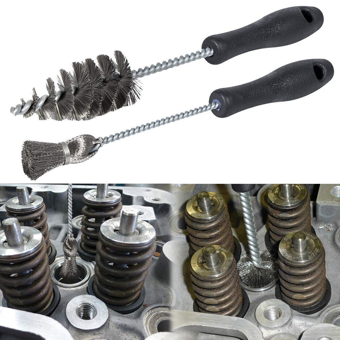 Injector Sleeve Cup Seat Bore Cleaning Brush Kit For 1994~2018 Ford Powerstroke