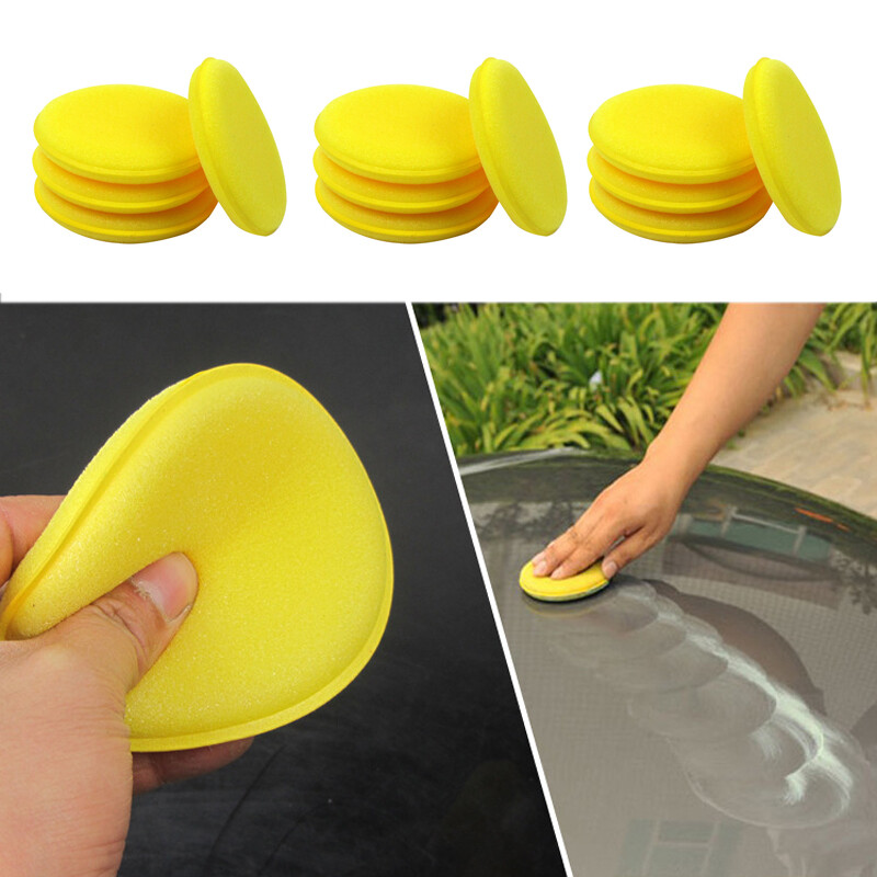 12pcs Set Car Waxing Sponge Foam Applicator Paint Cleaning Polishing Pads