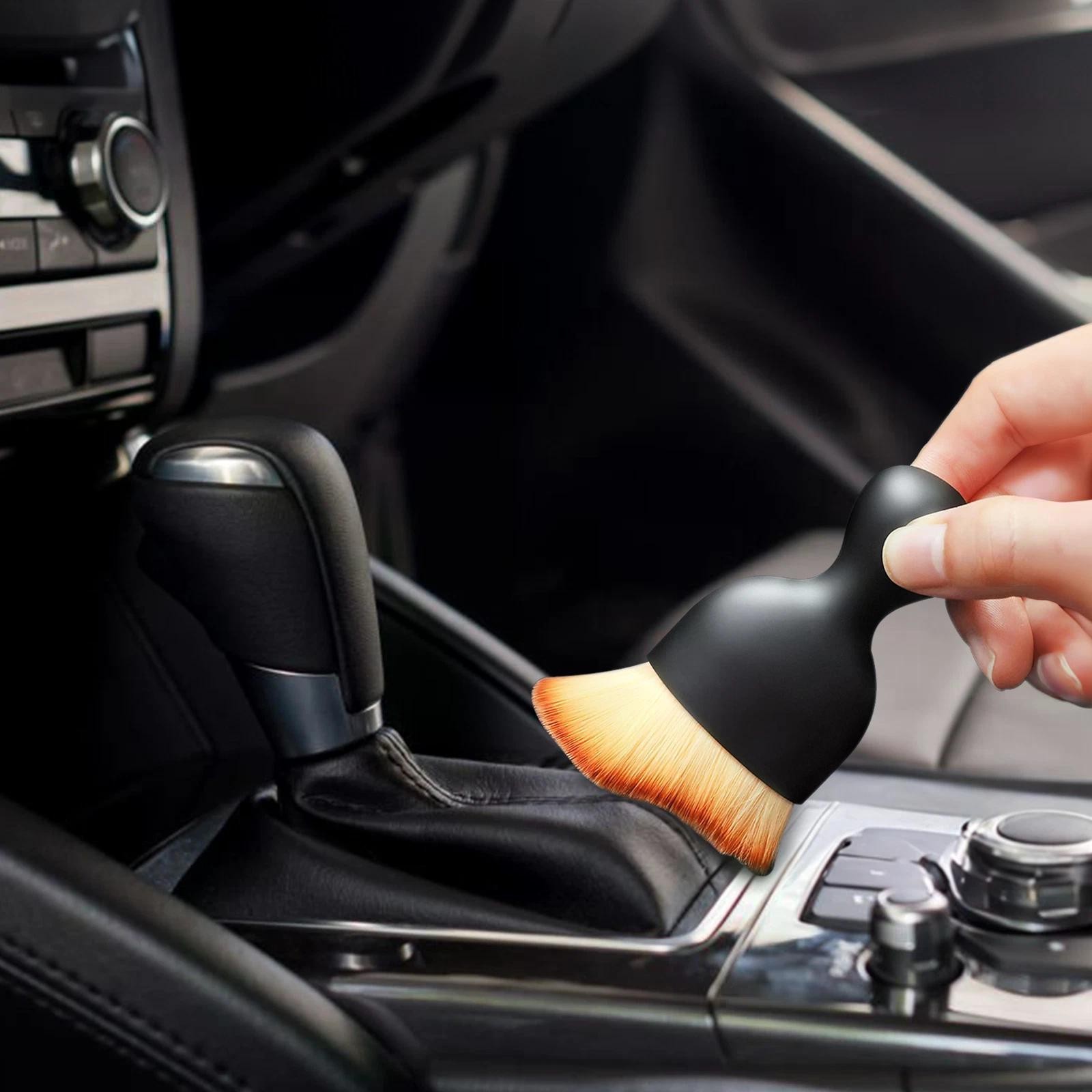 1Pcs Car Interior Cleaning Soft Brush Instrument Panel Crevice Dust Removal Tool