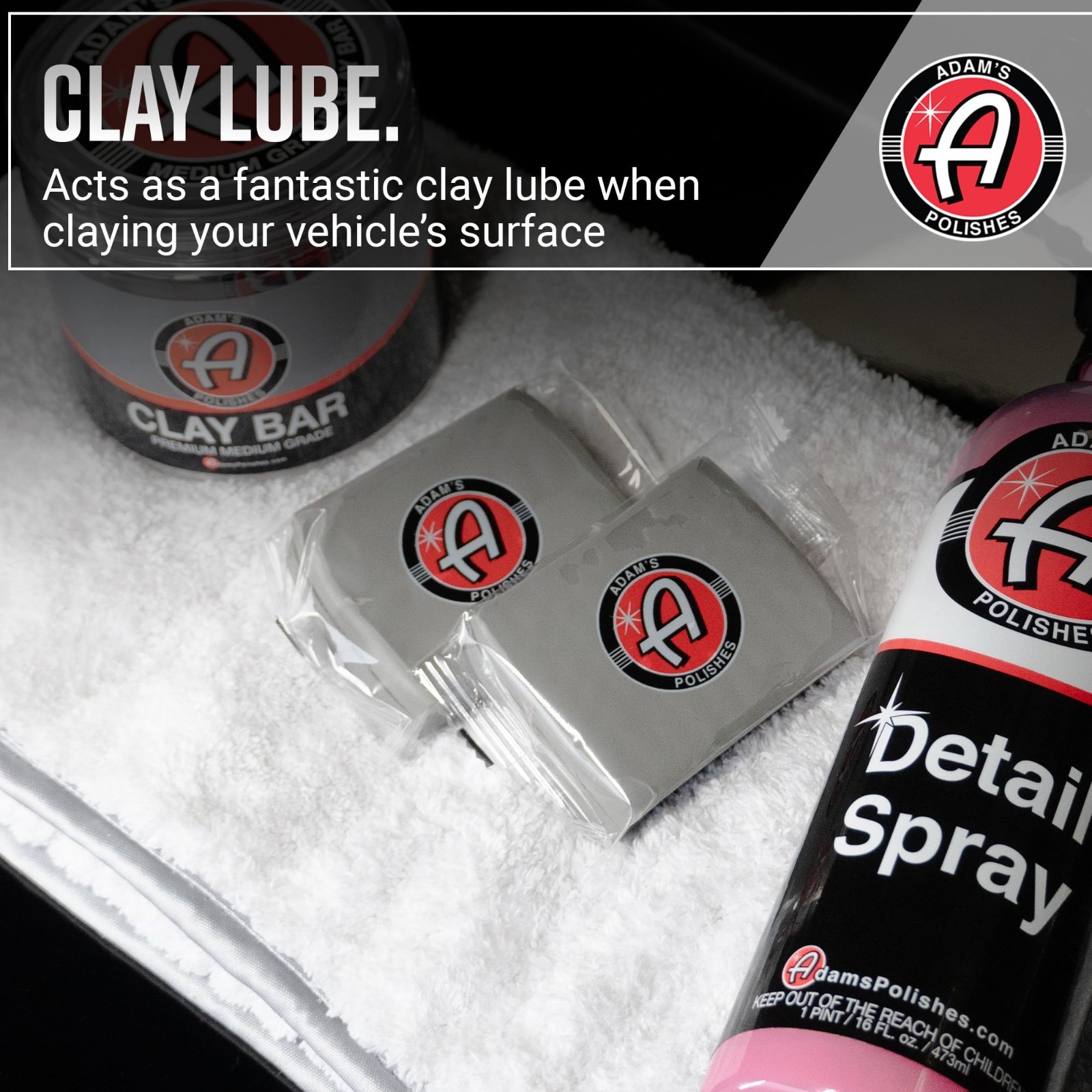 Waterless Car Detail Spray (2-Pack) – Quick Detailing, Polishing & Claying Solut
