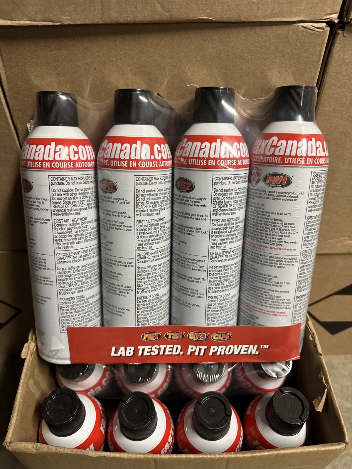 Fast Wax FW1 Detail Kit 4 Pack Waterless Car Wash and Wax Detail System SHINE