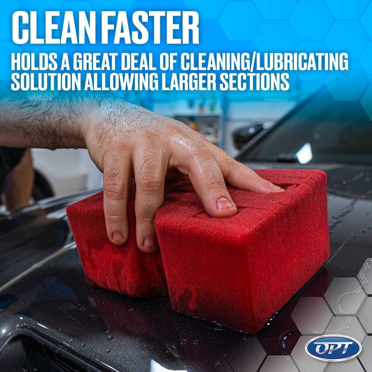 Professional Detailers Choice: imum Big Red Sponge – Crosscut Rinseless 7x5x3
