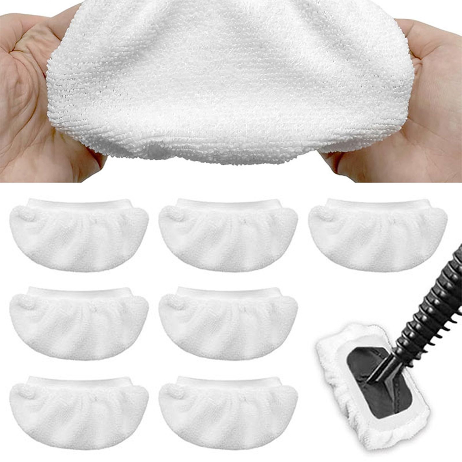 8 Pack Reusable Steam Cleaner Pads For Easy Cleaning Recommended