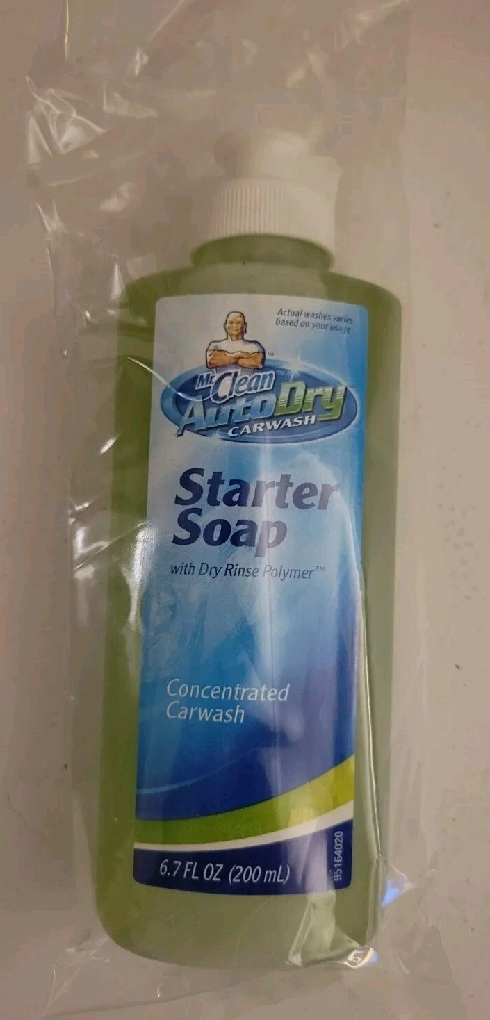 Mr Clean Auto Dry Carwash Sealed Starter Soap Concentrated Car Wash Discontinued