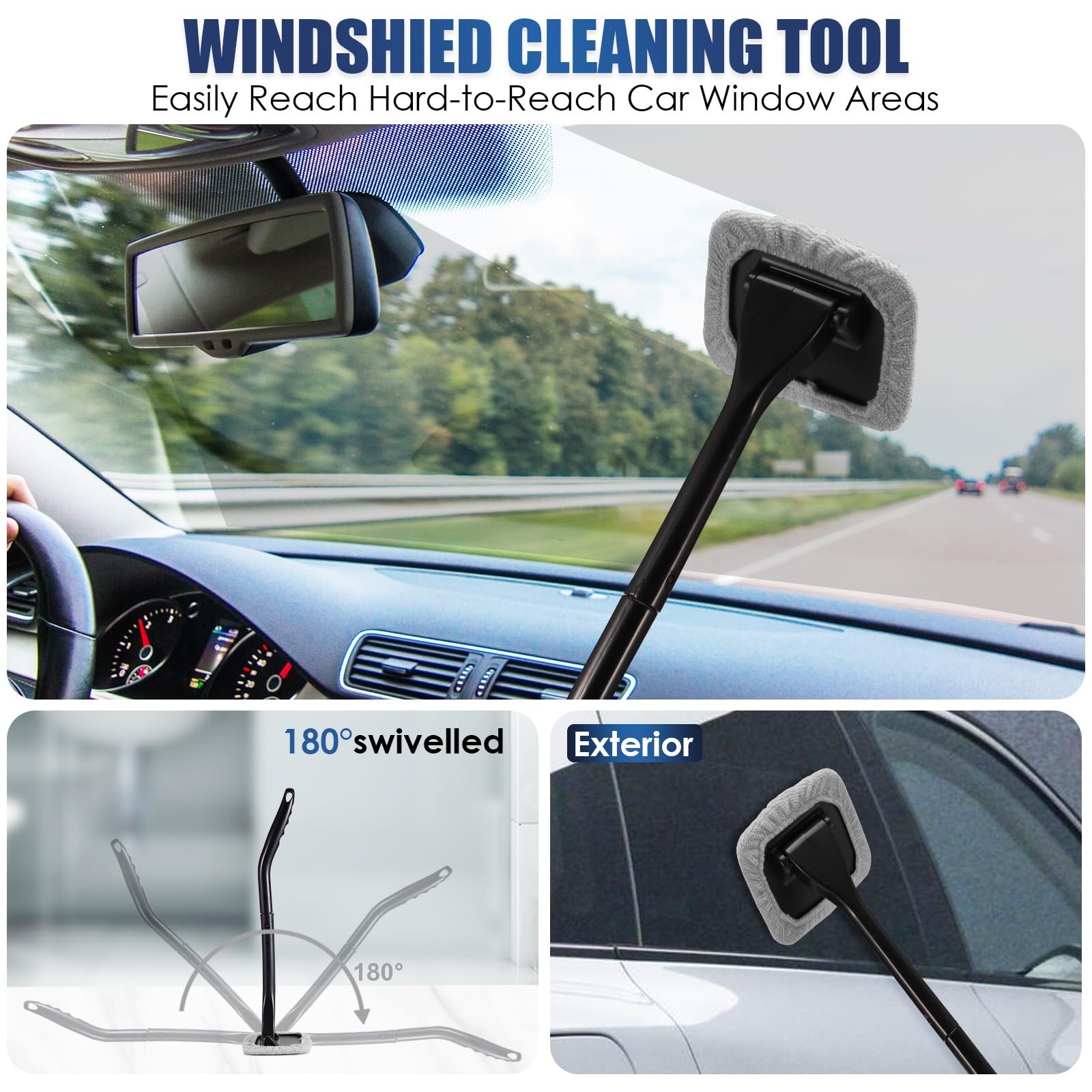 21Pcs Car Cleaning Kit – High Power Vacuum, Mop, Detailing Brushes & Supplies