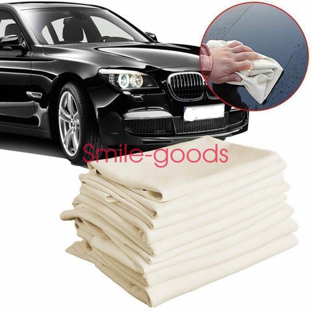 Large Natural Chamois Leather Car Cleaning Cloth Washing Absorbent Drying Towel