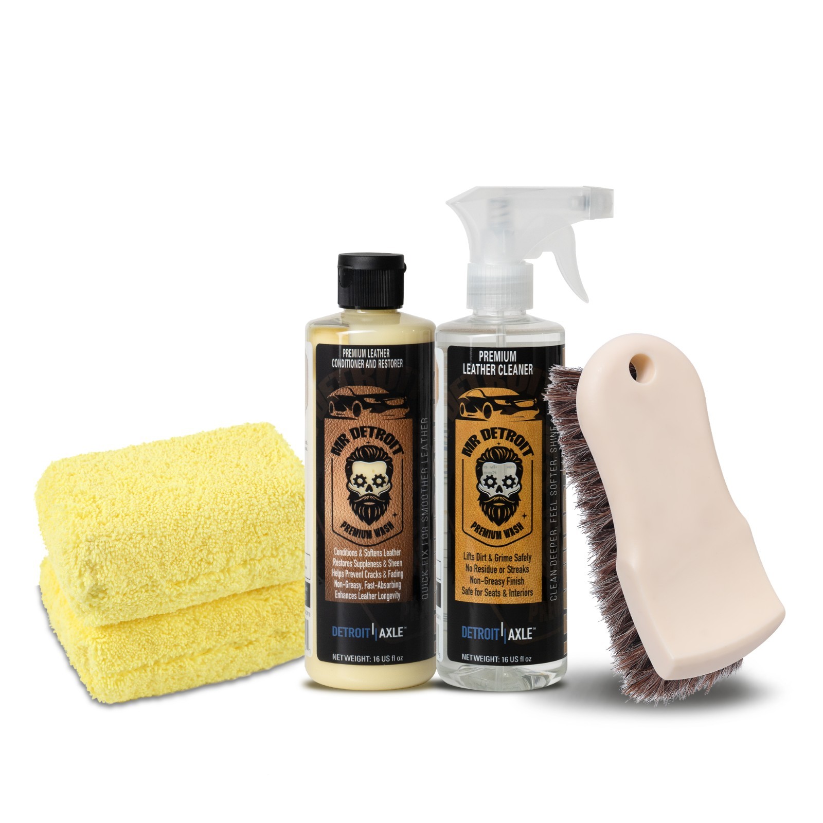 Mr. Detroit – 26pc Pro Car Care Kit for Interior, Exterior & Wheel Cleaning
