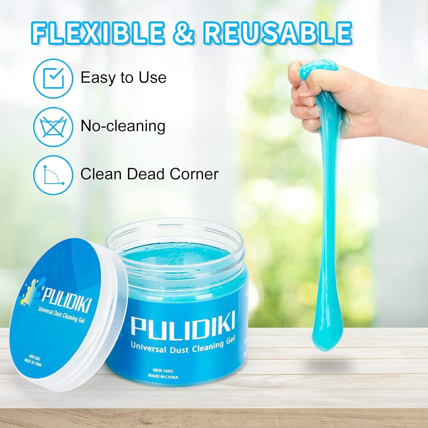 Car Cleaning Gel Kit Universal Detailing Automotive Dust Car Crevice Cleaner 
