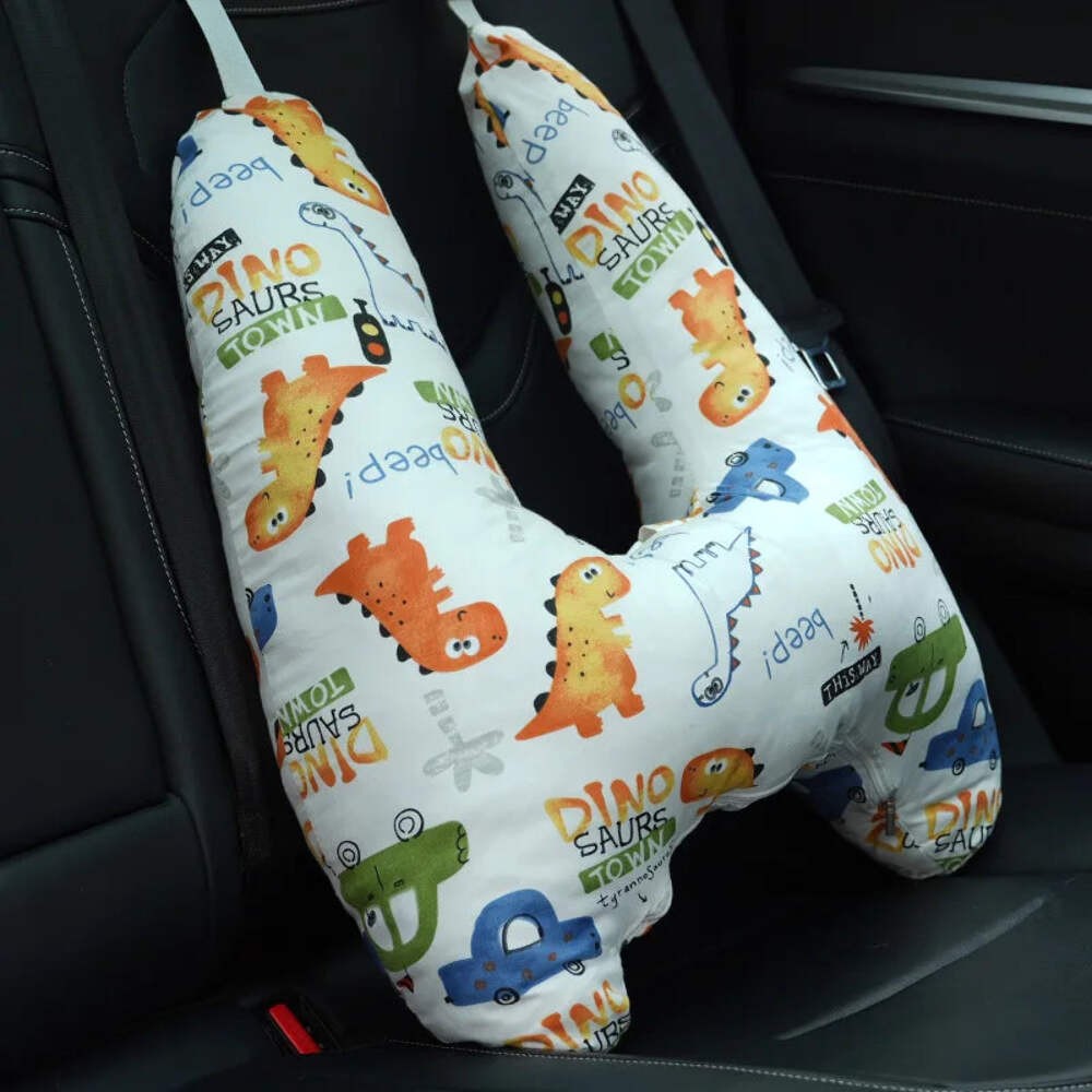 Car Headrest Sleeping Tool Seat Cushion Back Neck Pillow Washable Interior