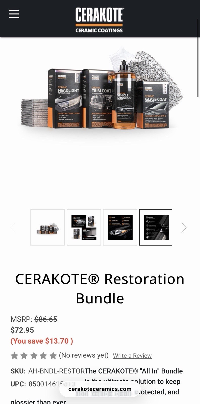 CERAKOTE® Restoration Bundle