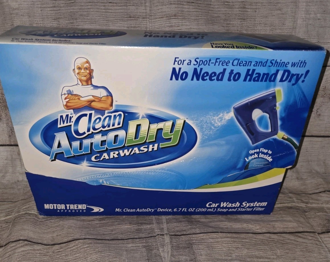Mr Clean Auto Dry Car Wash System, Device Soap Filter Kit Bundle, New
